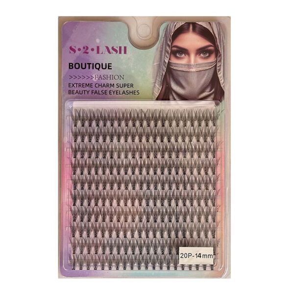 پالت مژه موقت S.2.Lash مدل 20P-14mm