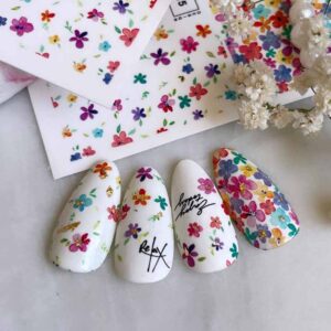 لنز ناخن گل پک 11 عددی کد FA