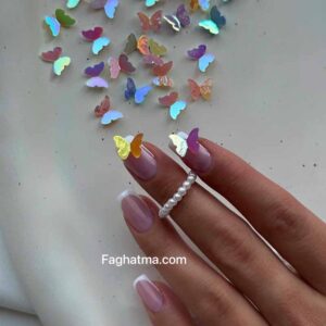 پیکسل ناخن پروانه ۱۰ عددی کد P01