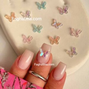 پیکسل ناخن پروانه ۱۰ عددی کد P02
